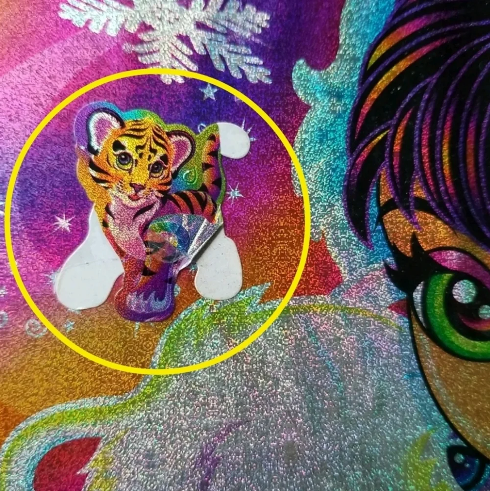 Y2K Lisa Frank Anana Eskimo Polar Bear White Tuscan Bird 3 Ring Binder *FLAW.